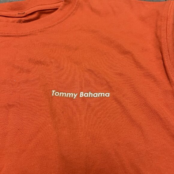 Tommy Bahama Relax Mens Graphic T-Shirt Small Orange “Whiskey Business” NWT - Picture 7 of 10